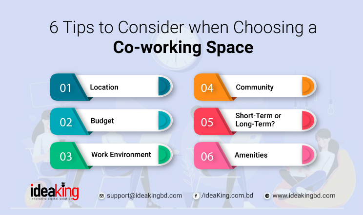 6 Tips to Consider when Choosing a Co-working Space